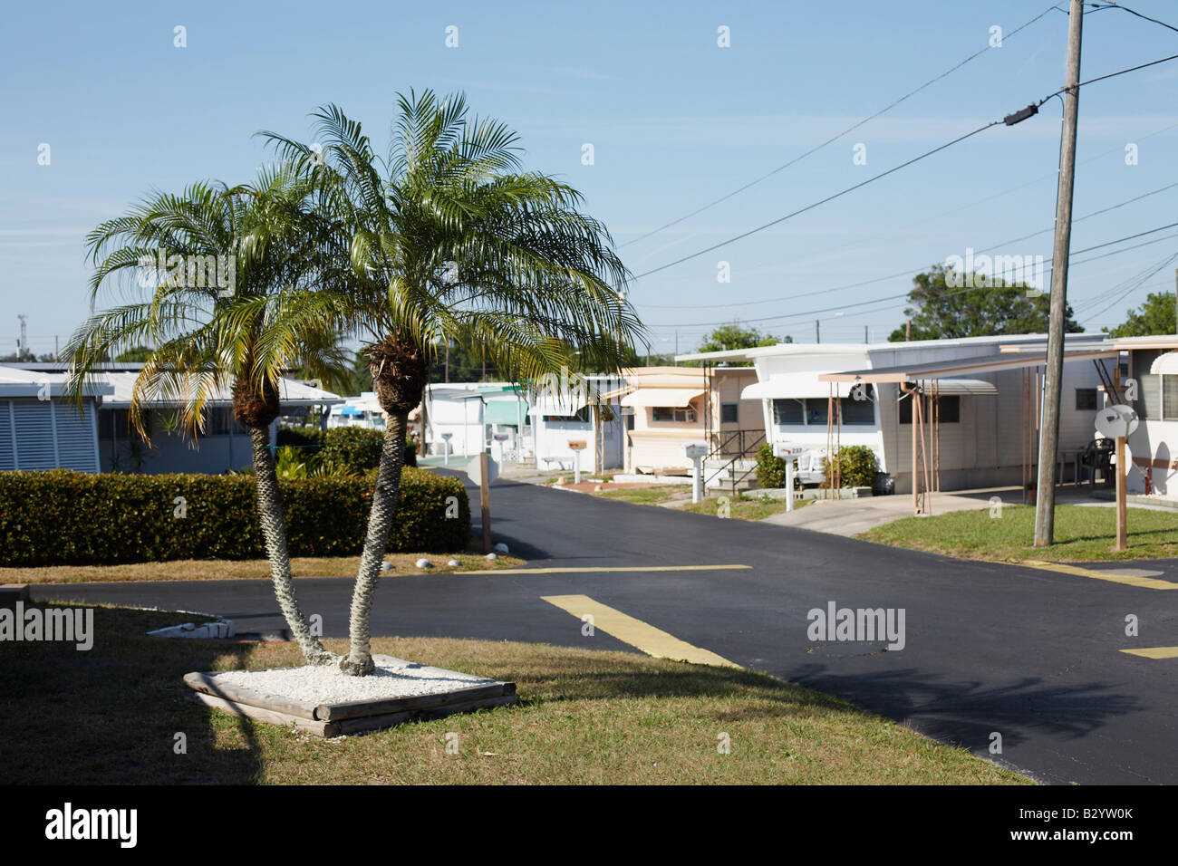 Trailer Park, Florida, USA Stock Photo Alamy