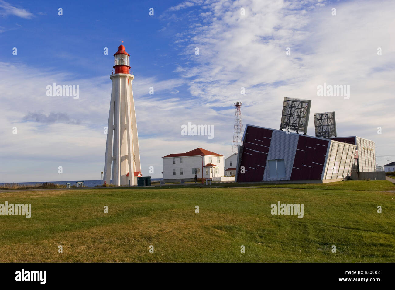 PointeauPere Lighthouse, Rimouski, Quebec, Canada Stock Photo Alamy