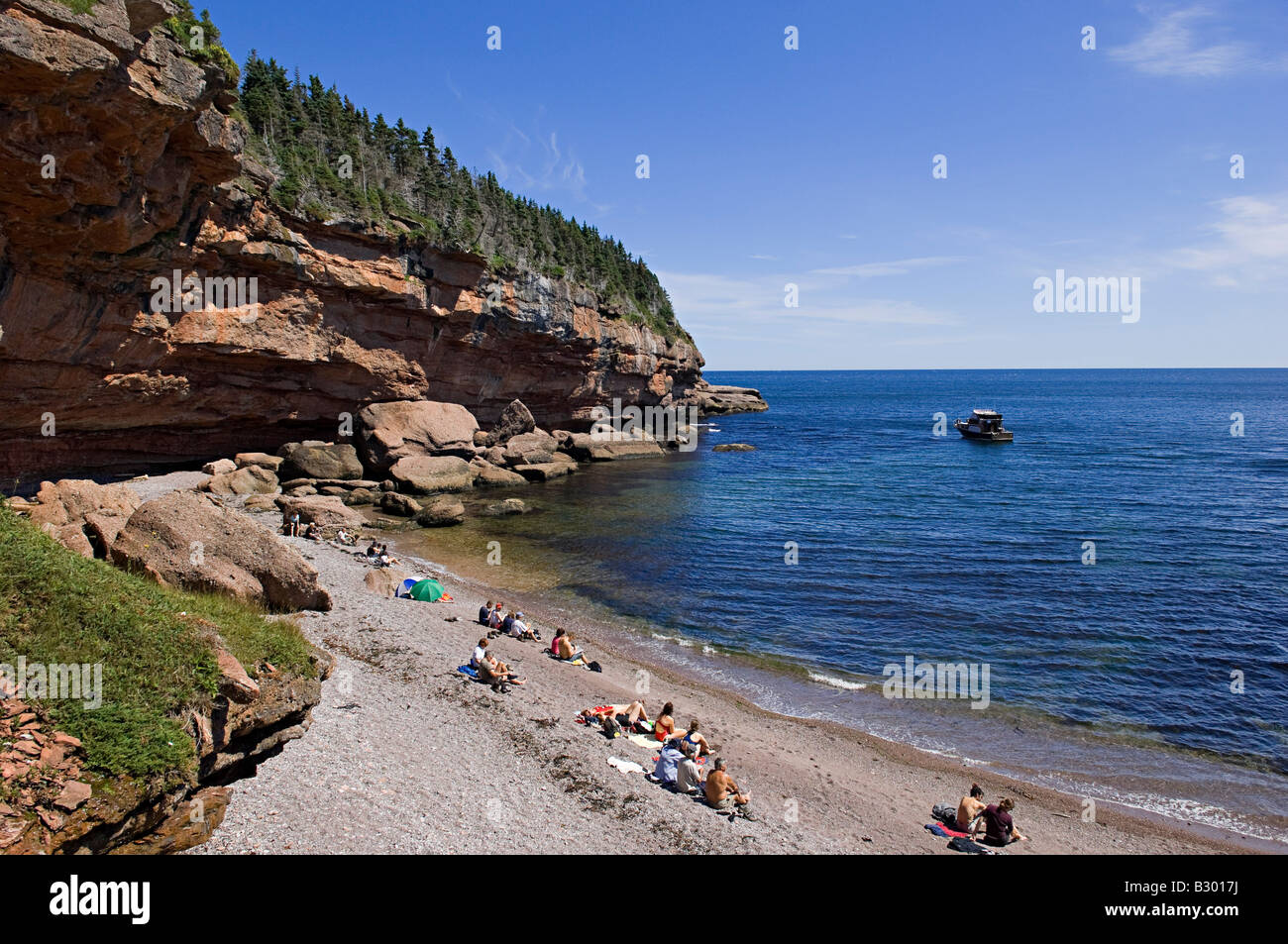 Gaspe Beach, Perce, Bonaventure Island, Gaspe Peninsula, Quebec, Canada