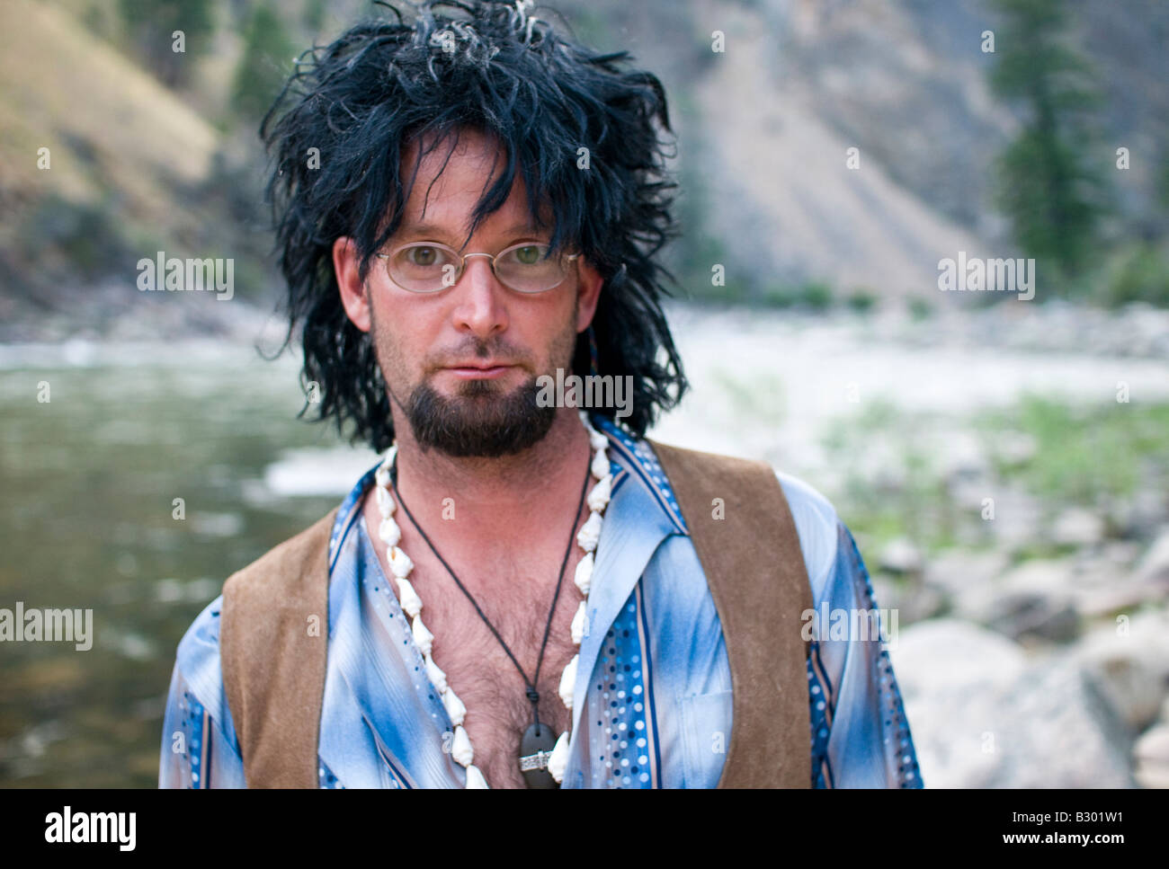 Idaho, rafting guide wearing costume Stock Photo Alamy