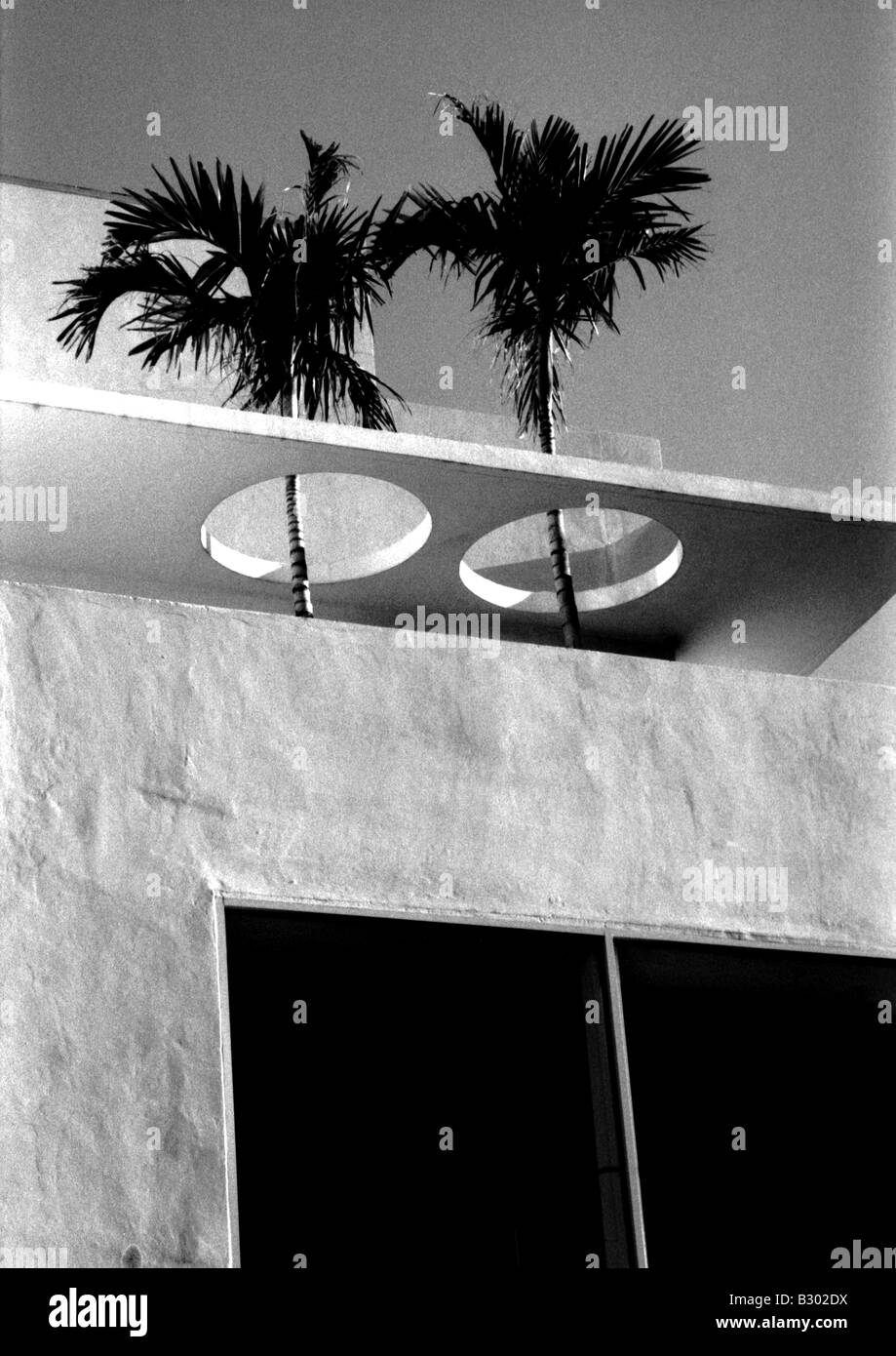Art Deco building in Miami Beach Stock Photo
