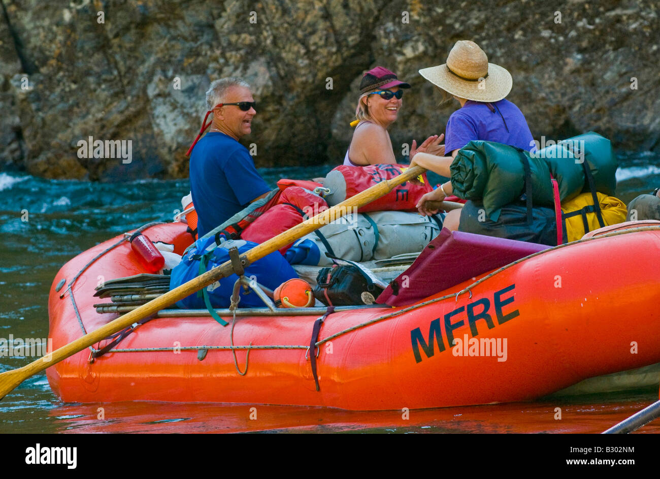 Idaho, Rafting on the Middle Fork of the Salmon River Stock Photo - Alamy