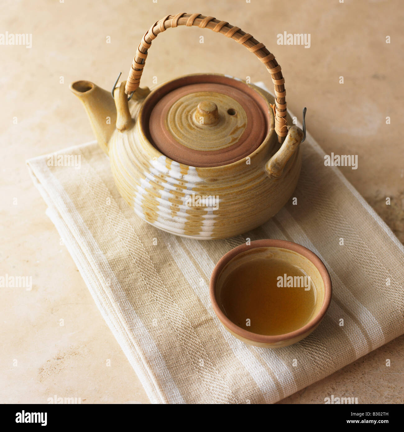 Still Life of Japanese Teapot with Tea Stock Photo Alamy