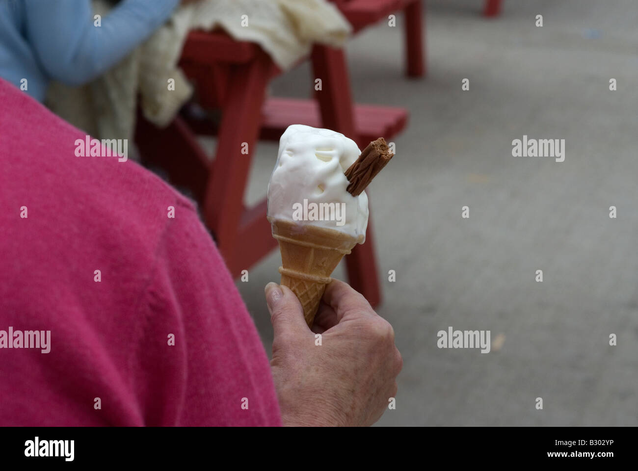Southwold,Suffolk, Britain, Beach huts,Punch Judy, ice cream Stock