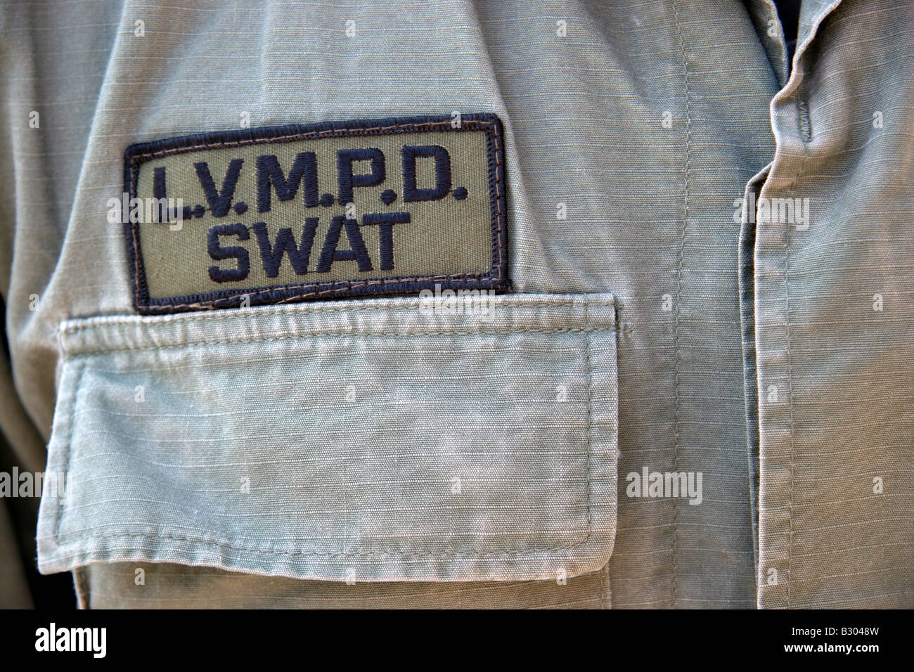 Police uniform shirt of a Las Vegas Metropolitan Police Department SWAT officer Stock Photo Alamy