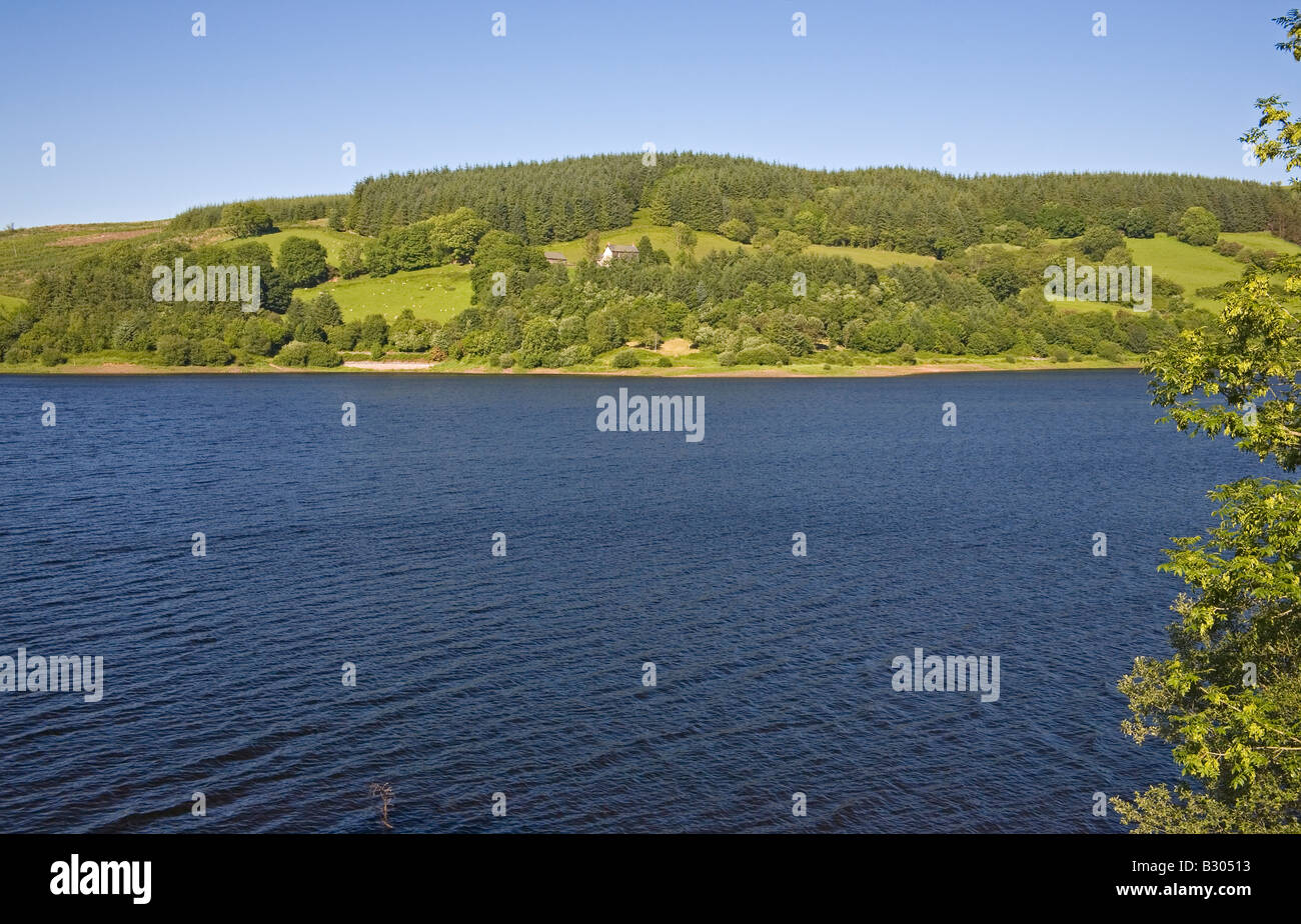 Llwyn-on Reservoir, Cwmtaf, Brecon Beacons National Park, near Merthyr Tydfil, South Wales, UK Stock Photo