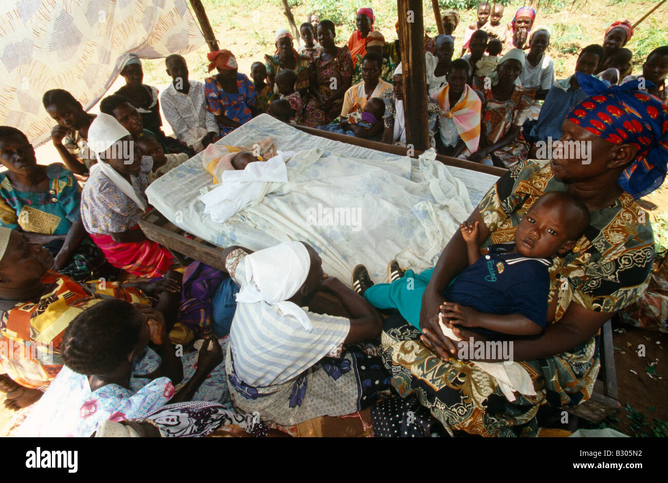 An AIDS death in Uganda Stock Photo Alamy