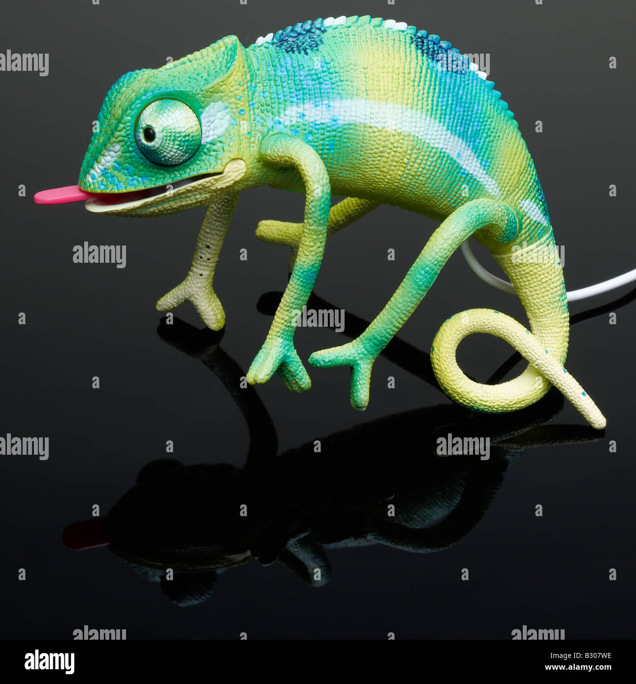 Chameleon toy Stock Photo