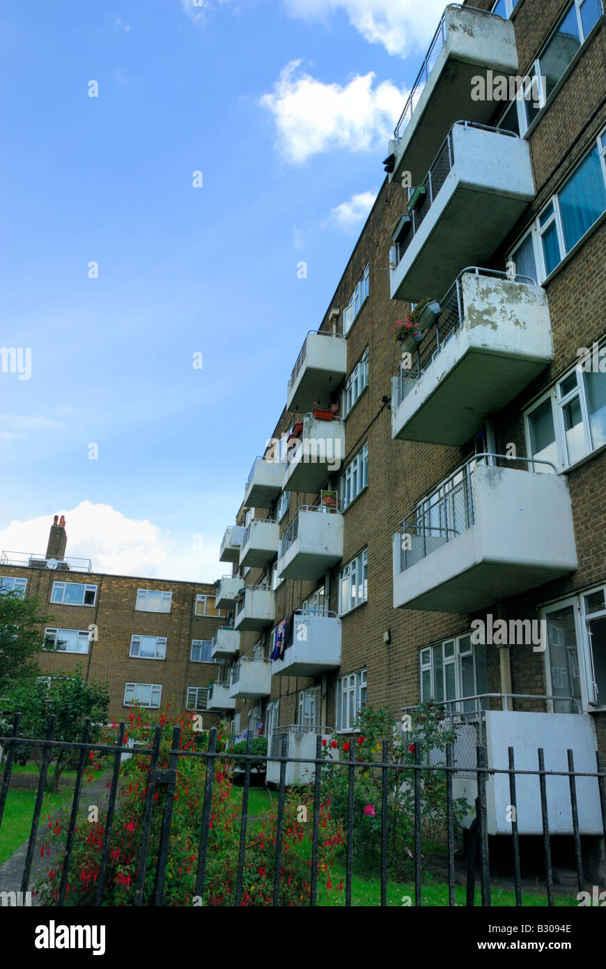 Council flats in central London Stock Photo Alamy