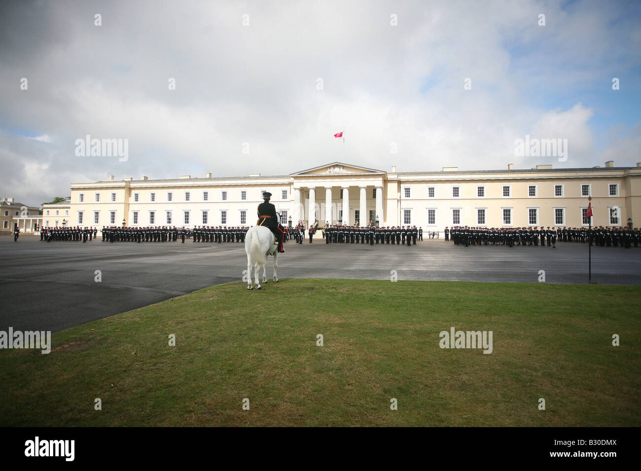 Passing out parade at Sandhurst also known as tehe Sovereign's Parade Stock Photo