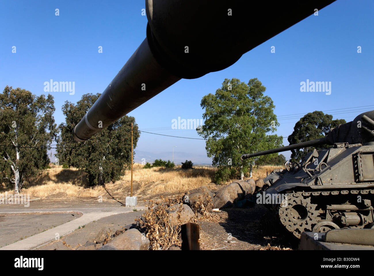 Israel Golan Heights The 7th Armored Brigade Memorial site Stock Photo