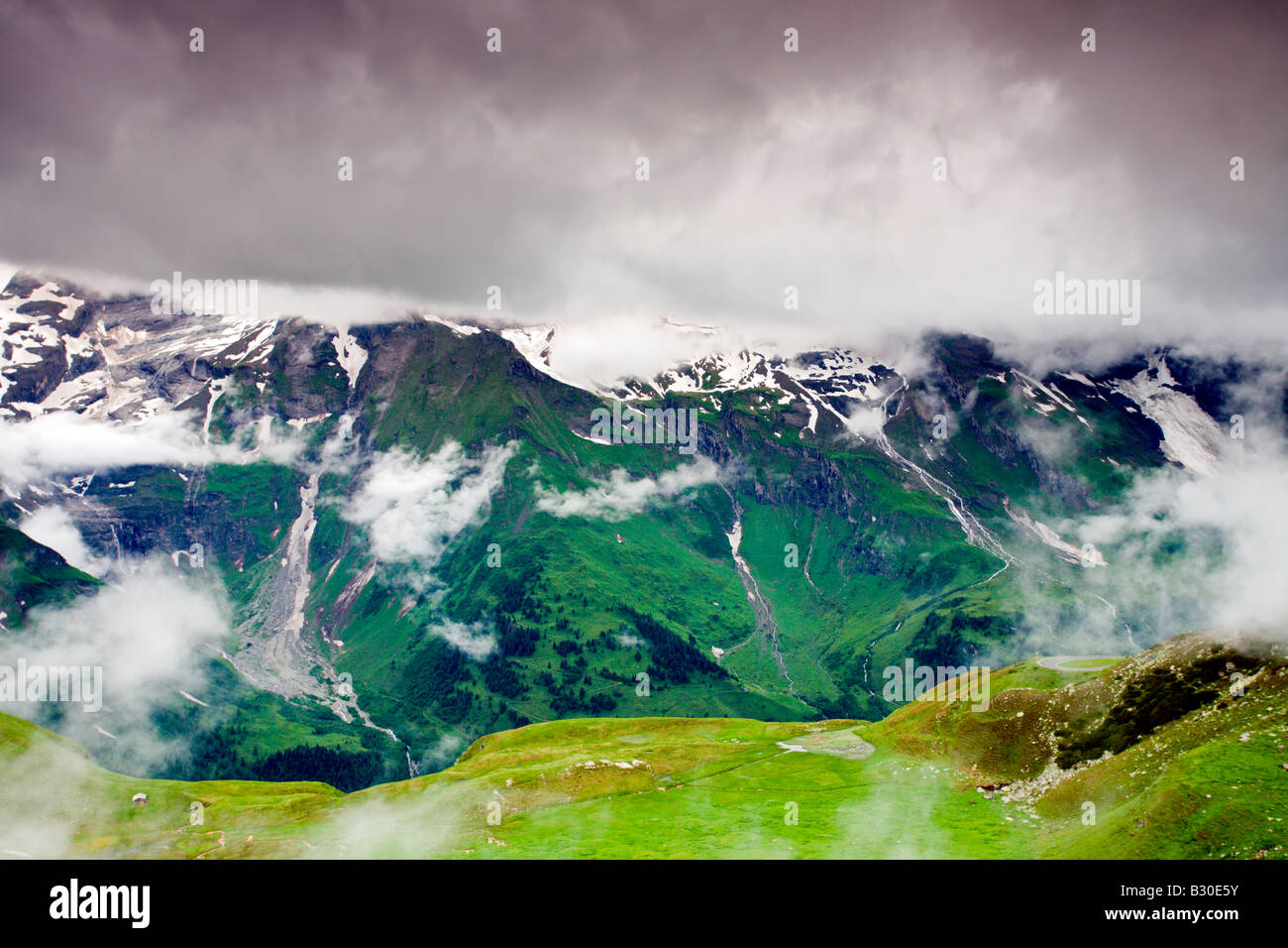 Hohe Tauern National Park: Grossglockner Road: Scenic View Stock Photo