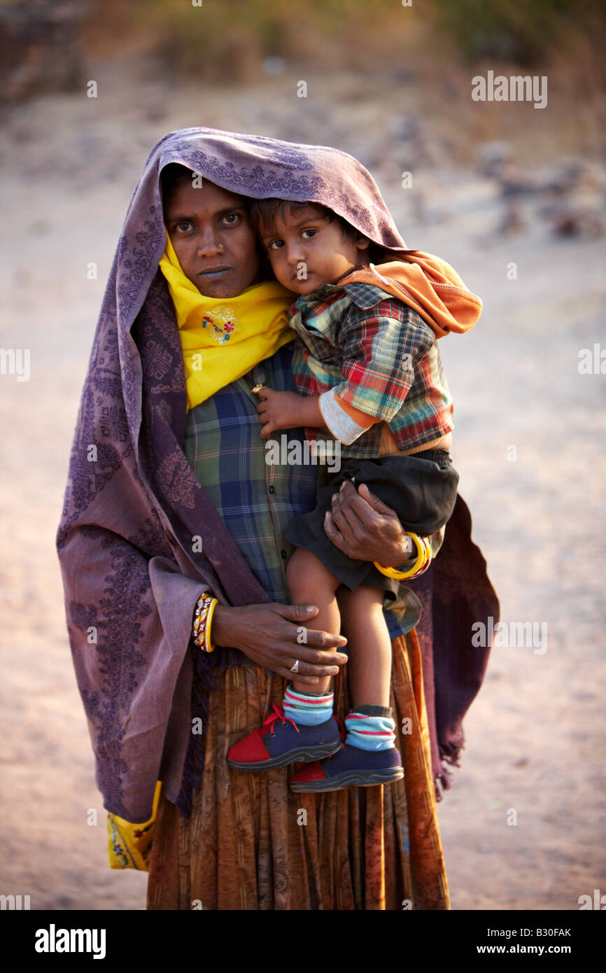 Poor Rural Mother Rural india mother hi-res stock photography and images - Alamy