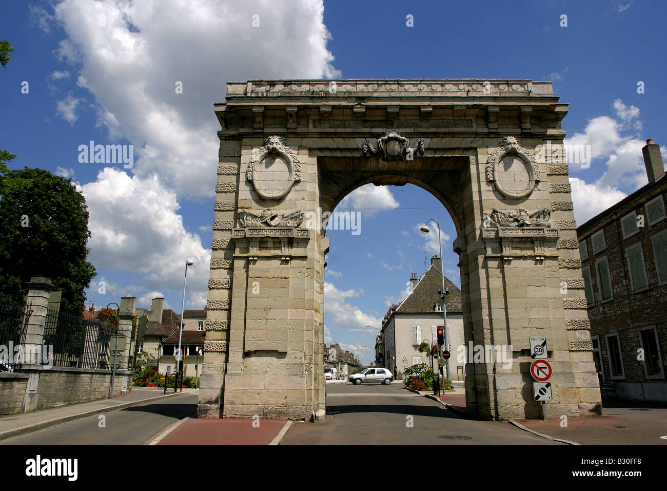Historic door, Beaune, Bourgogne, France Stock Photo