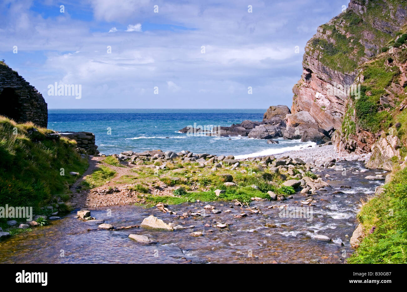 Heddon s Mouth Exmoor National Park North Devon Stock Photo