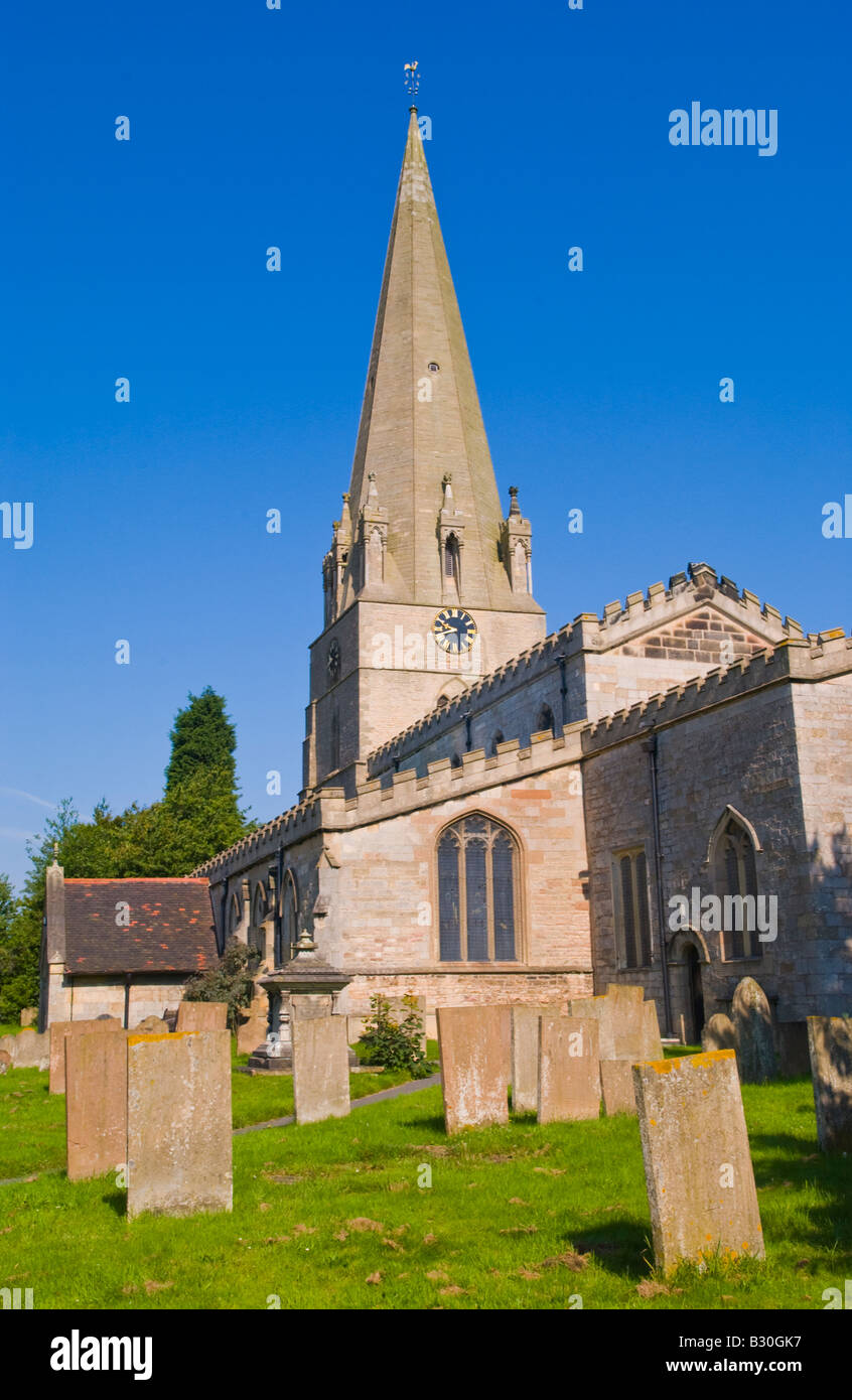 Church of St Mary in village of Edwinstowe Nottinghamshire England UK