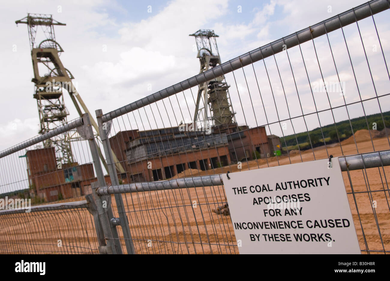 Clipstone colliery in the process of being demolished at Clipstone Nottinghamshire England UK EU