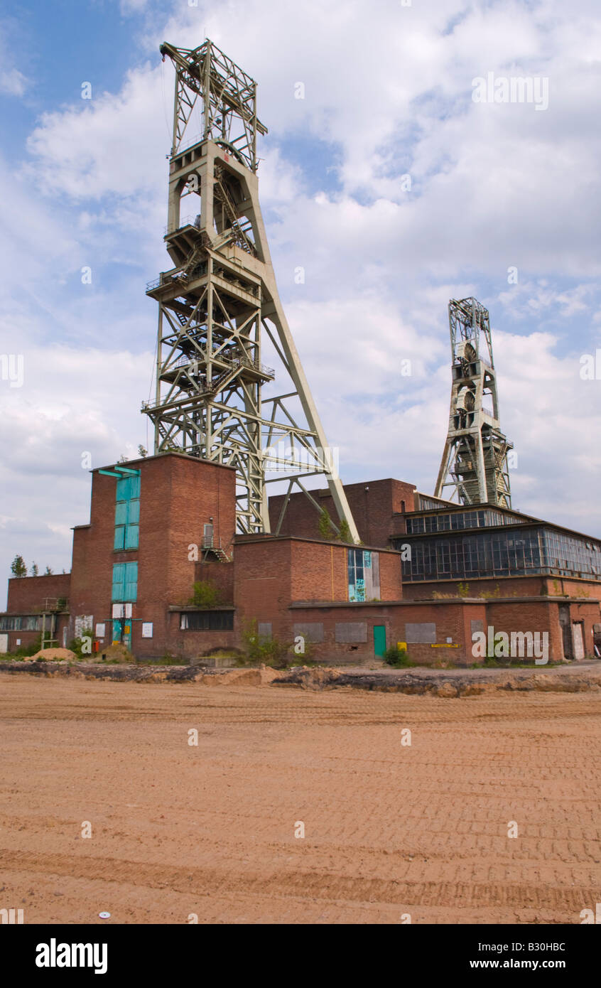 Clipstone colliery in the process of being demolished at Clipstone