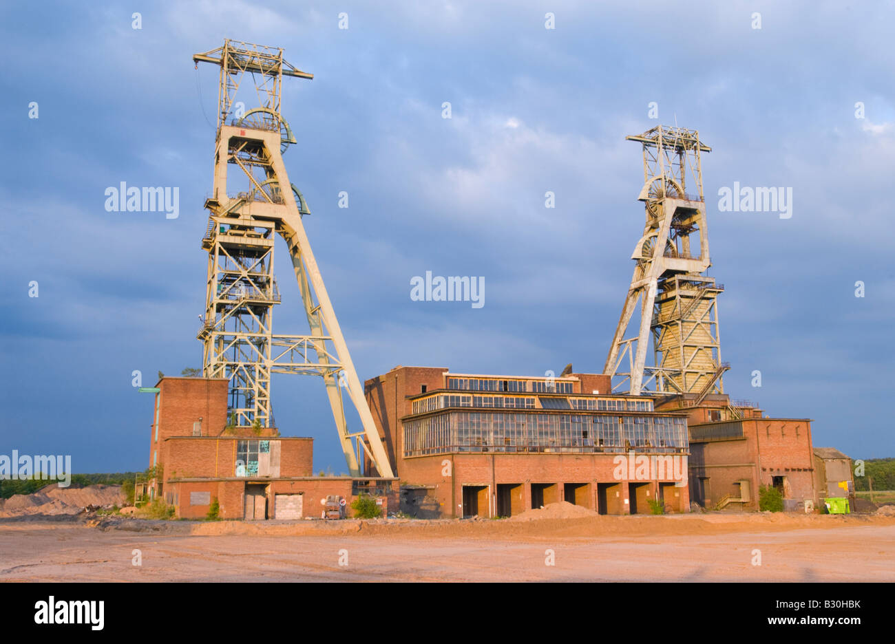 Clipstone colliery in the process of being demolished at Clipstone