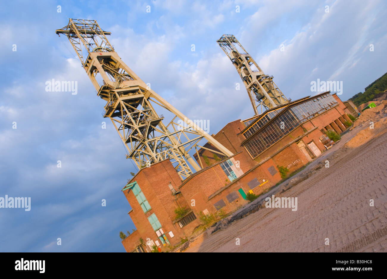 Clipstone colliery in the process of being demolished at Clipstone