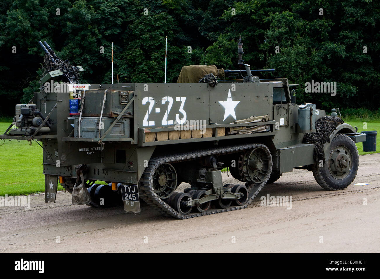 American Half Track Stock Photo