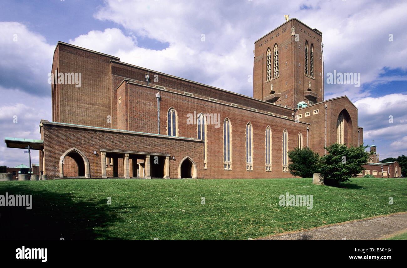 Guildford Cathedral Guildford Surrey Stock Photo