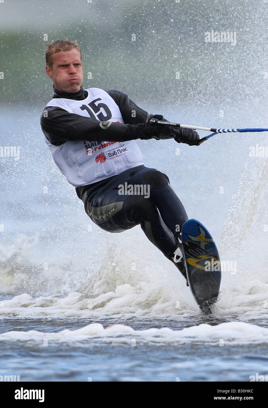 Water Skiing Competition Stock Photo Alamy