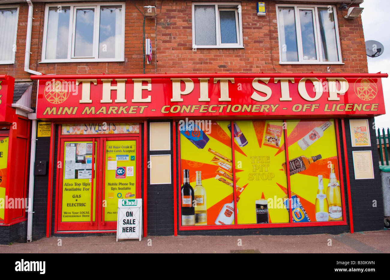 THE PIT STOP village shop opposite former colliery at Clipstone