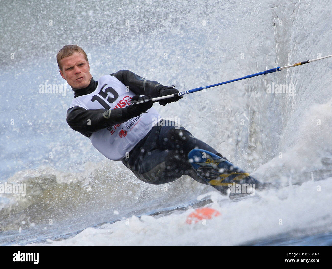 Water Skiing Competition Stock Photo Alamy