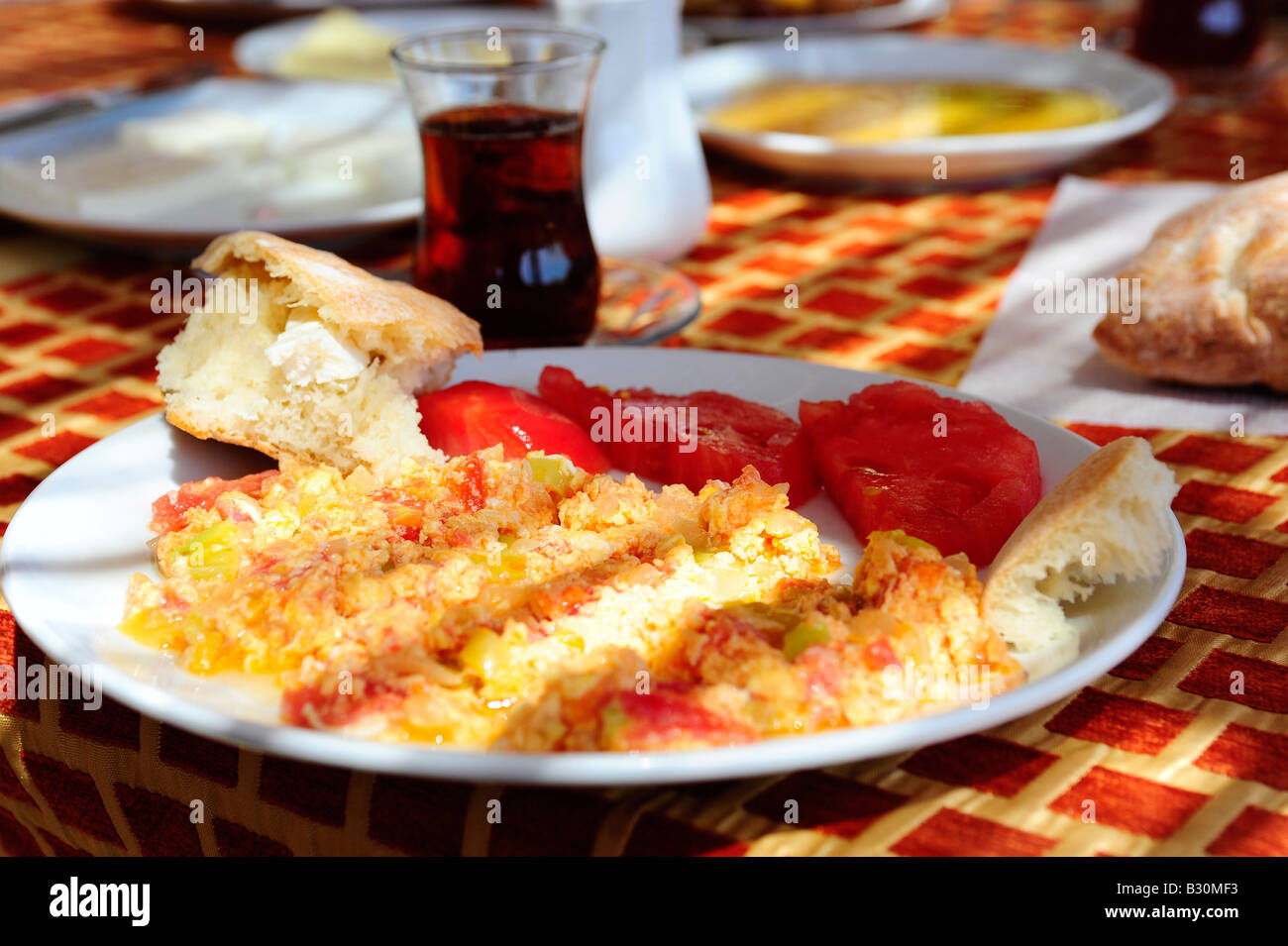 A typical turkish omlet Stock Photo - Alamy