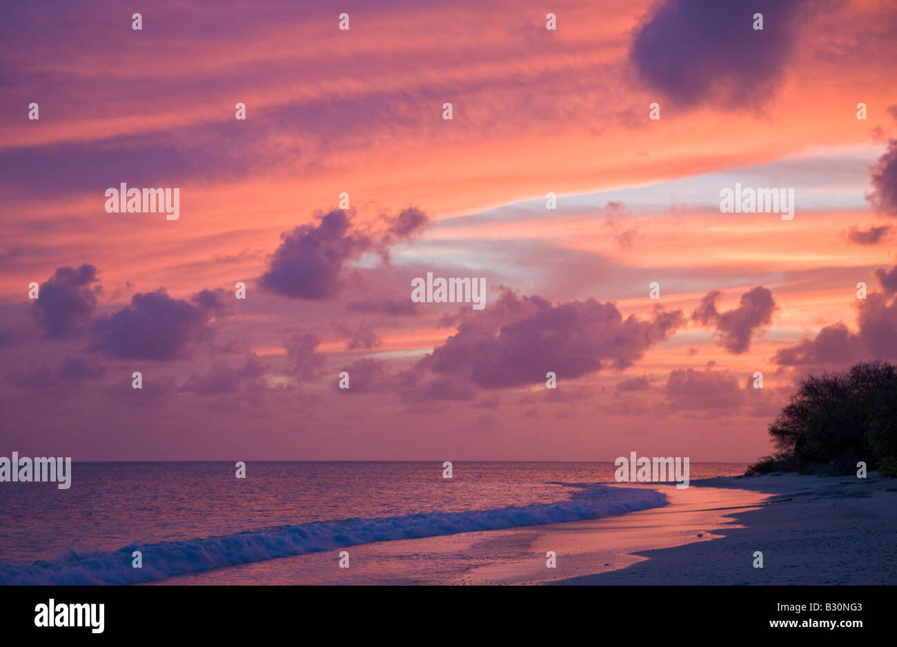 Sunset at Bikini Beach Marshall Islands Bikini Atoll Micronesia Pacific