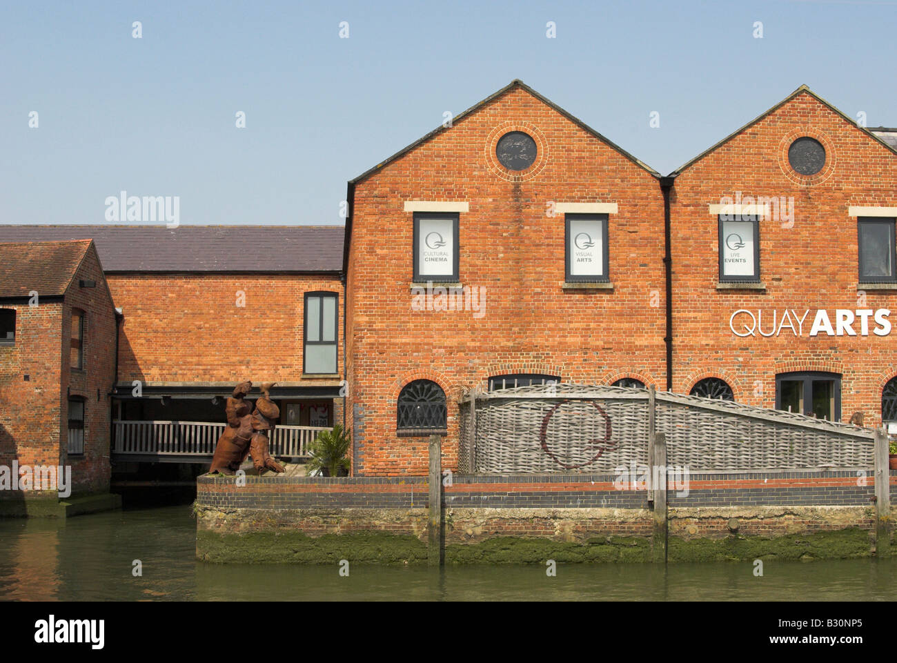 Quay Arts Centre on the River Medina, Newport, Isle of Wight Stock