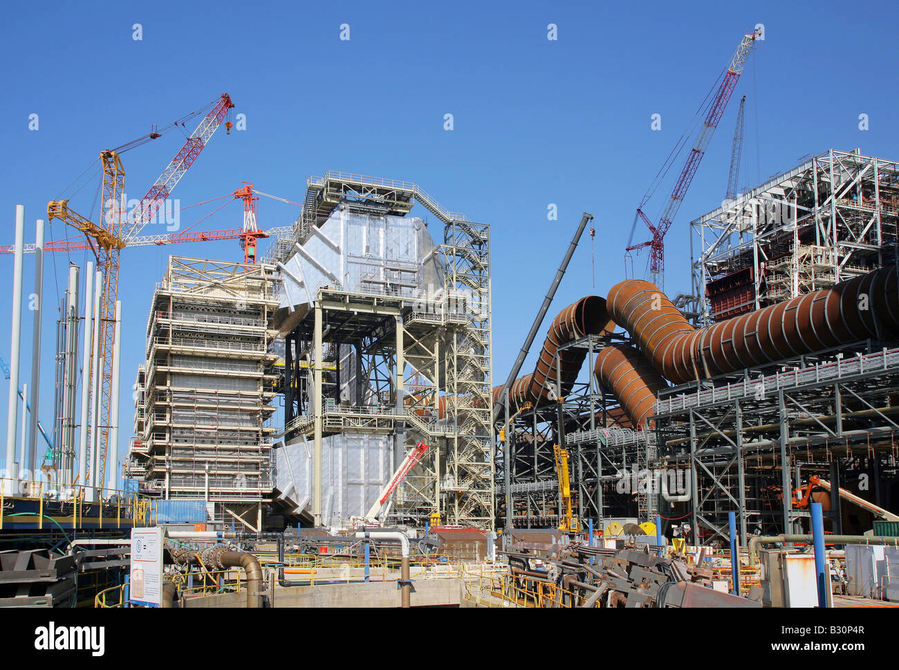 Construction site of the coalfired power plant in Civitaveccia/Italy