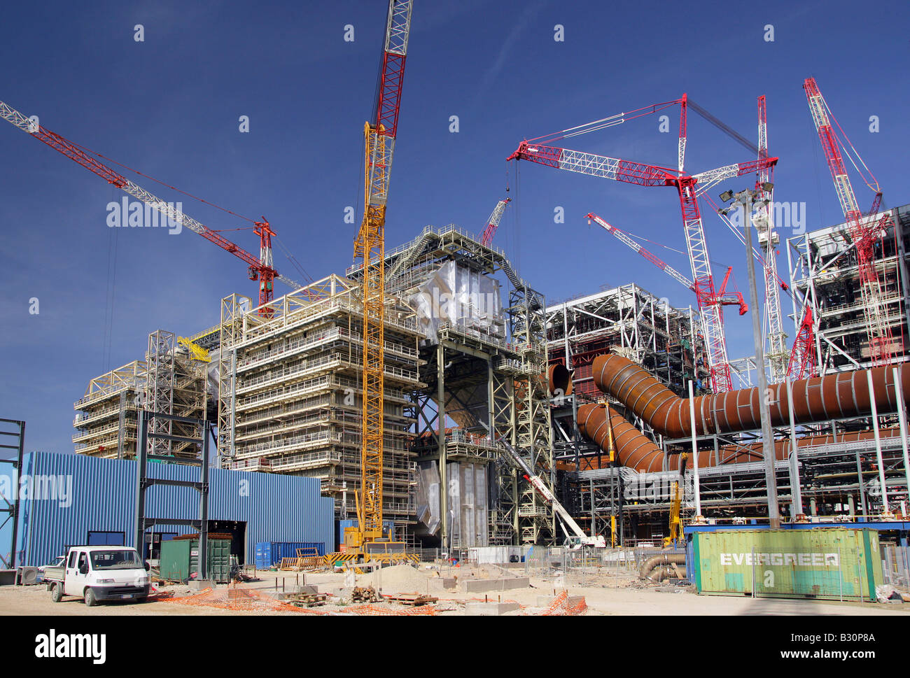 Construction site of the coalfired power plant in Civitaveccia/Italy