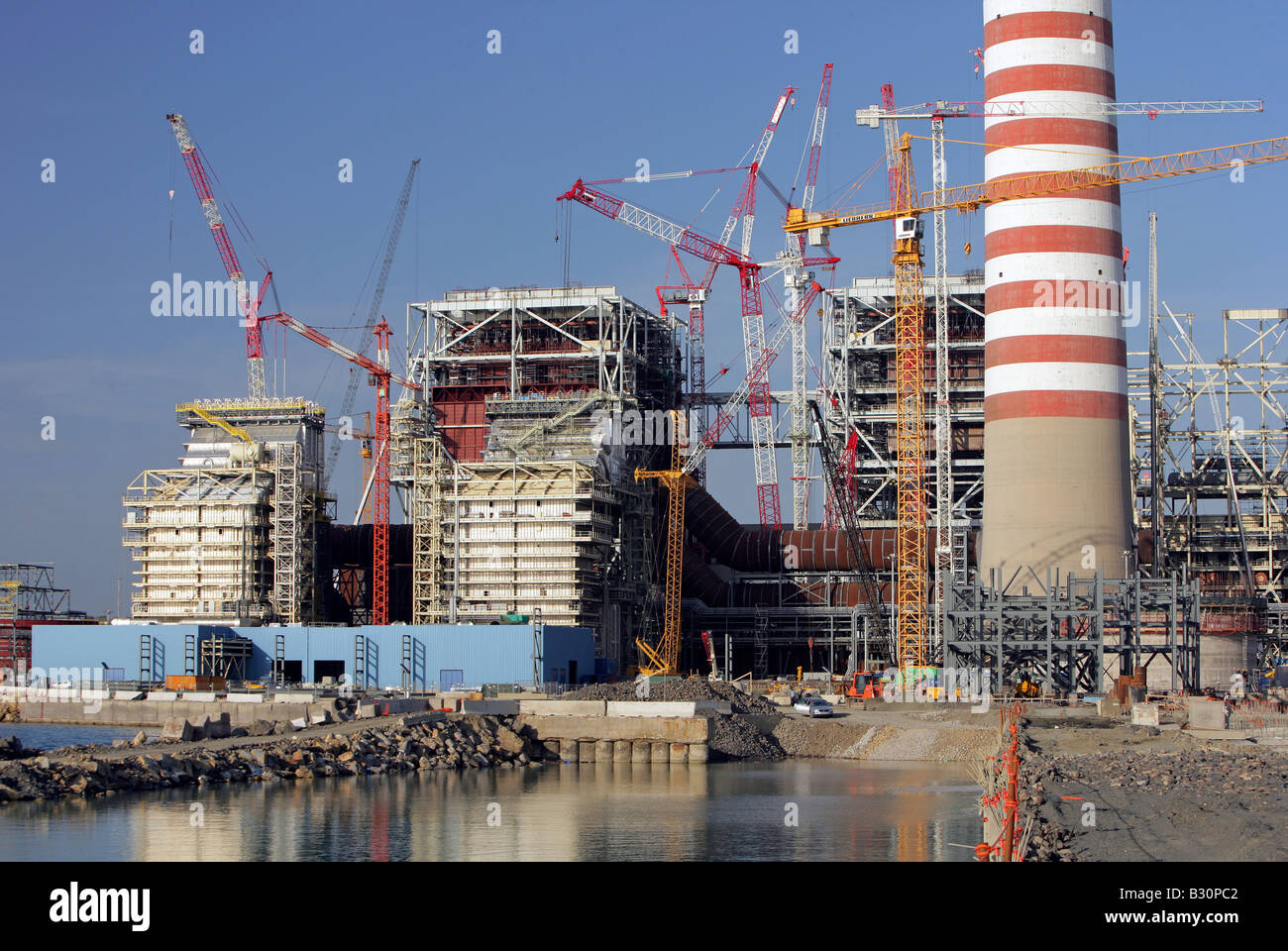Construction site of the coalfired power plant in Civitaveccia/Italy