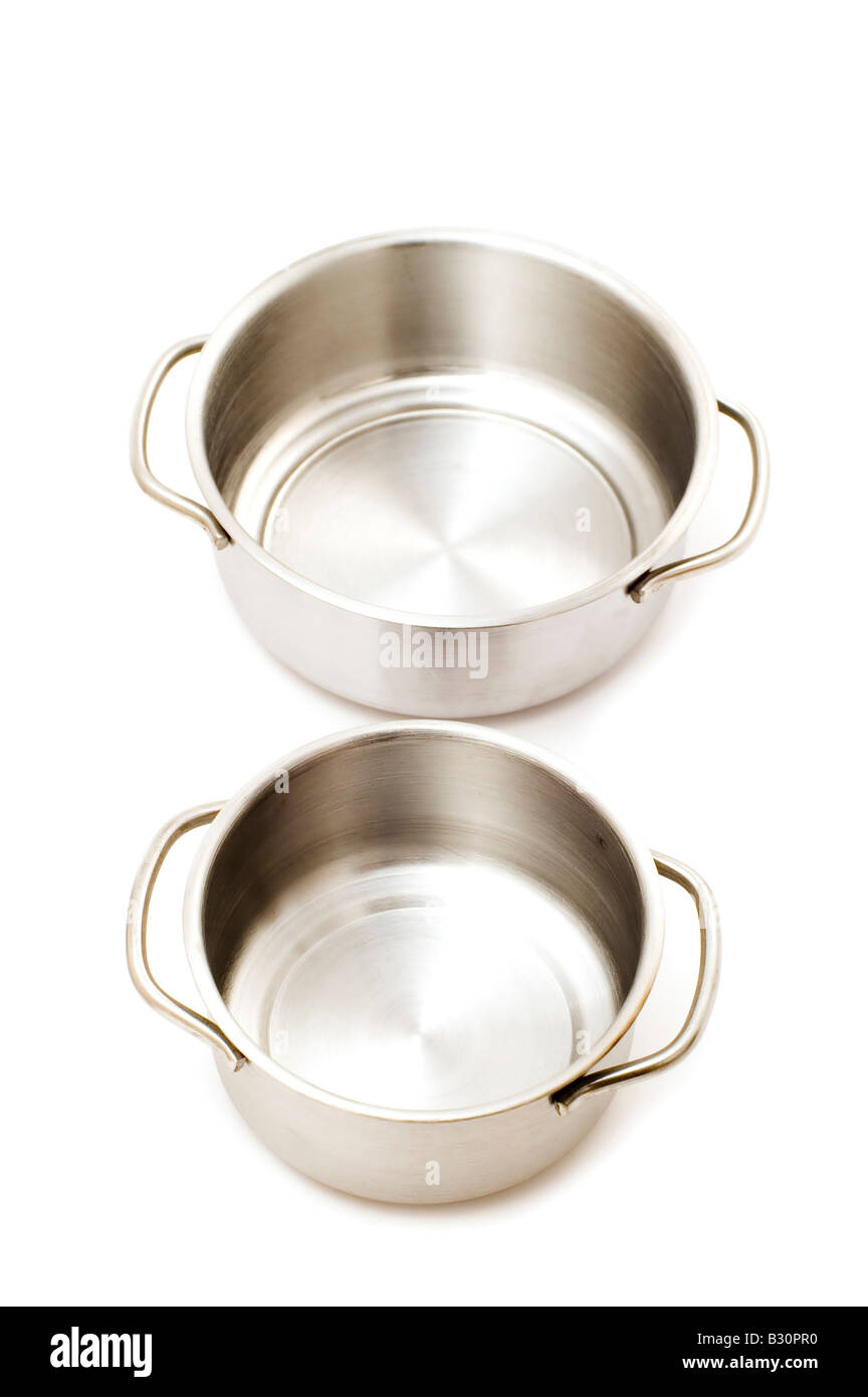 object on white kitchen utensil pan Stock Photo - Alamy