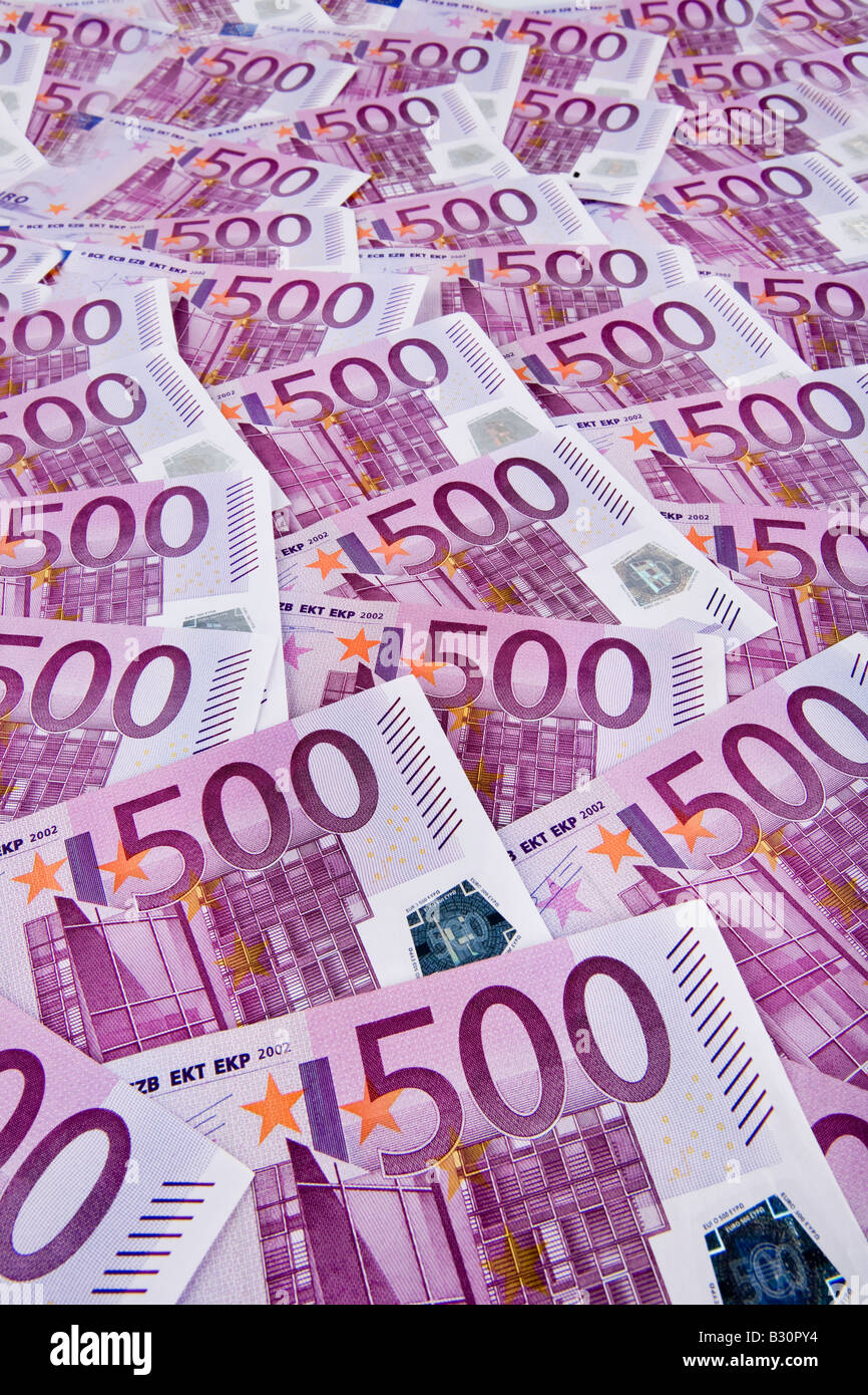 500 Euroscheine Stock Photo