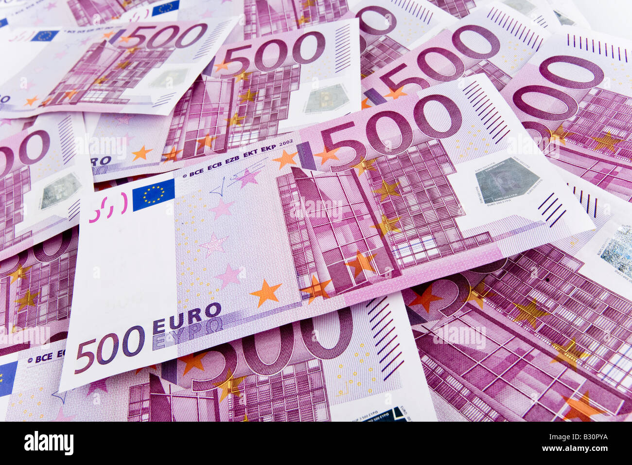500 Euroscheine Stock Photo