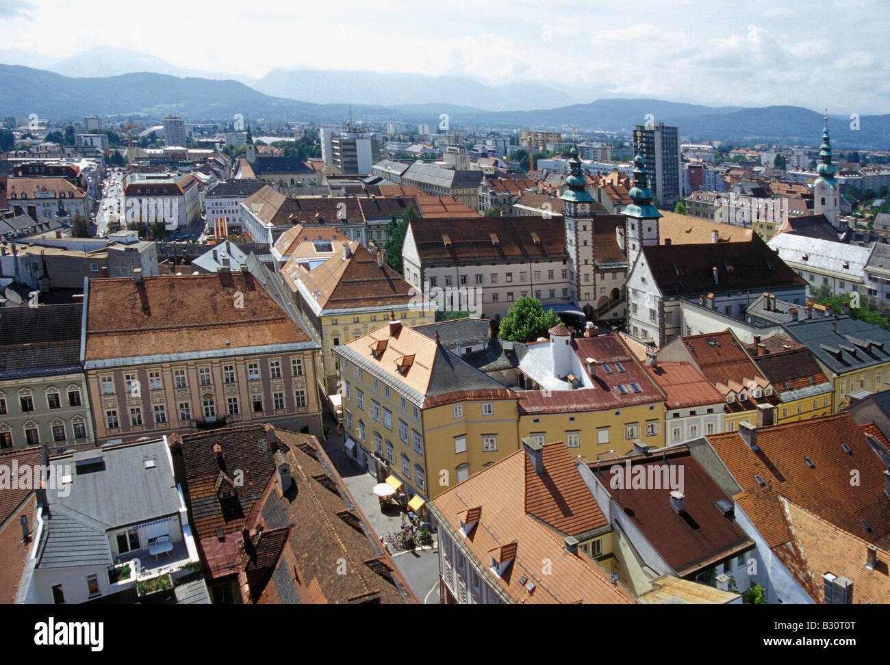 View of Klagenfurt Stock Photo