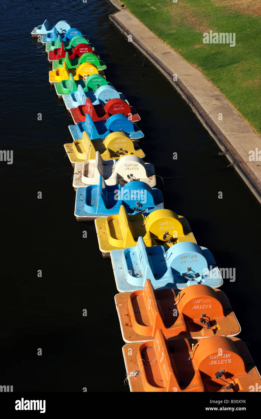 River Torrens paddle boats Stock Photo Alamy
