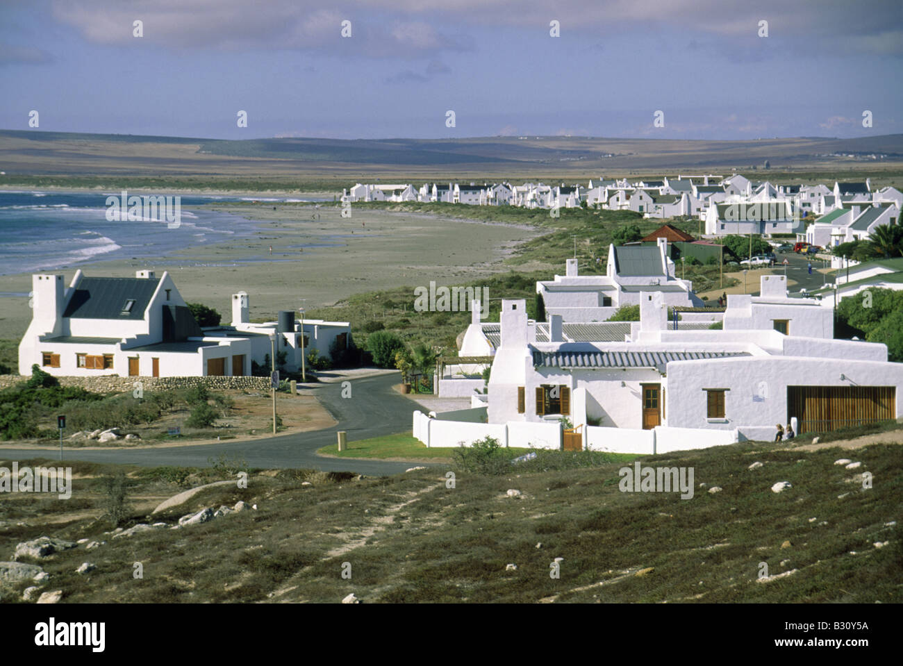 West Coast Small fishing village Historic buildings Whitewashed walls ...
