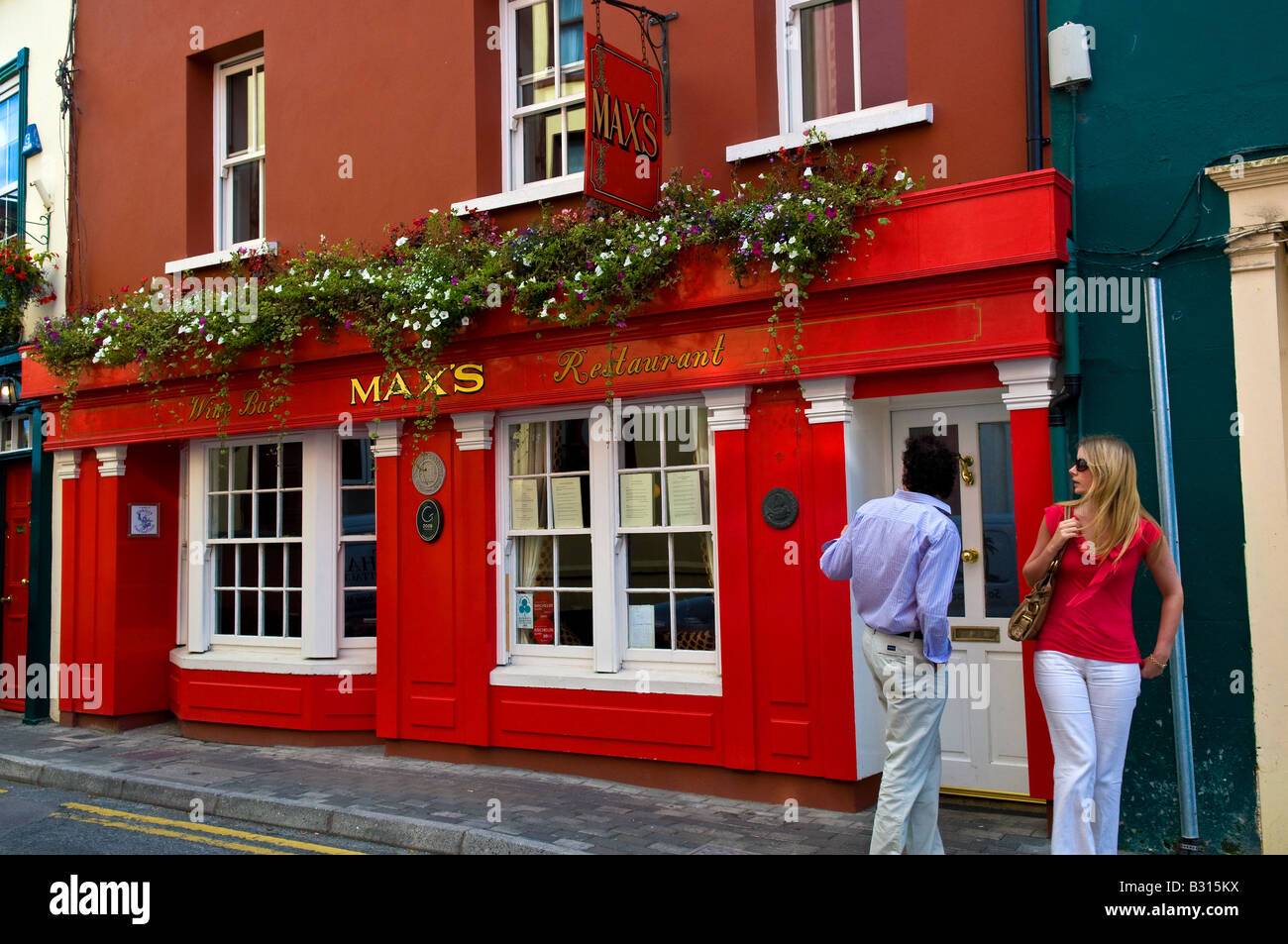 Max's Restaurant & Wine Bar, Kinsale, West Cork, Ireland Stock Photo