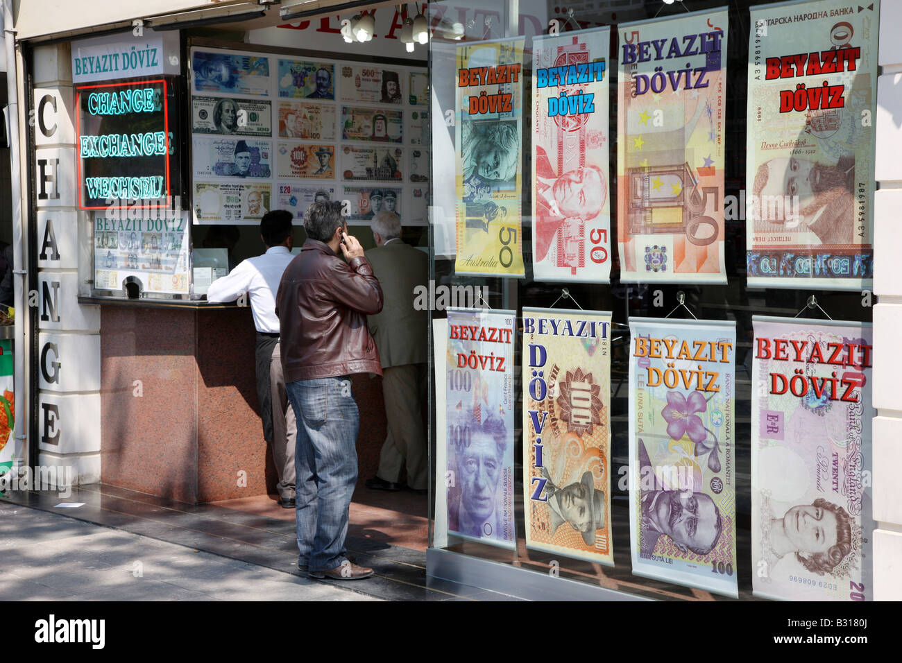 TUR Turkey Istanbul Currency exchange Stock Photo Alamy