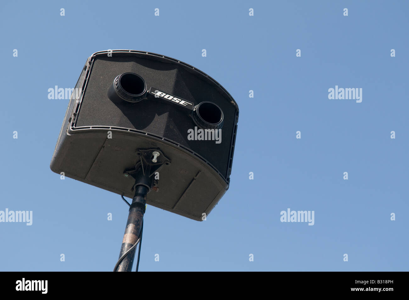 Bose loudspeaker public address system Stock Photo
