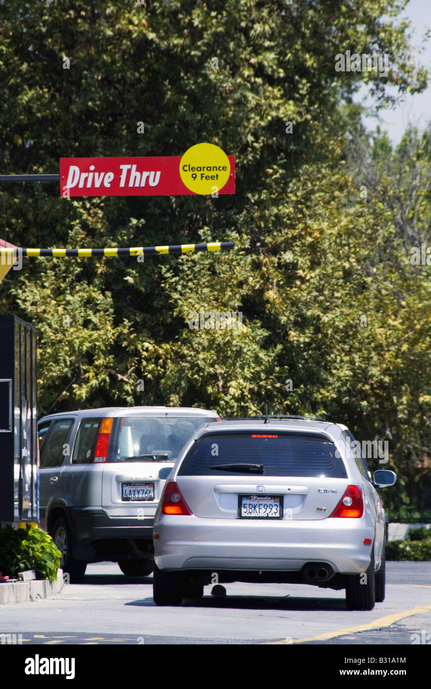 Cars Drive Thru Drive Through High Resolution Stock Photography and
