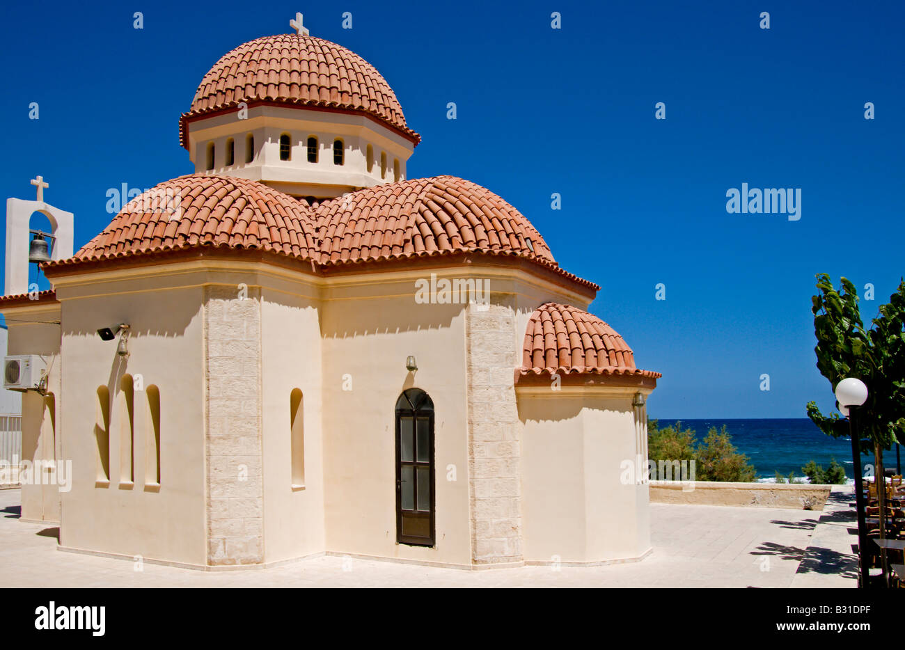 Rethymno, Crete, Greece. Greek Orthodox Church of Agios Nikolaos Stock ...