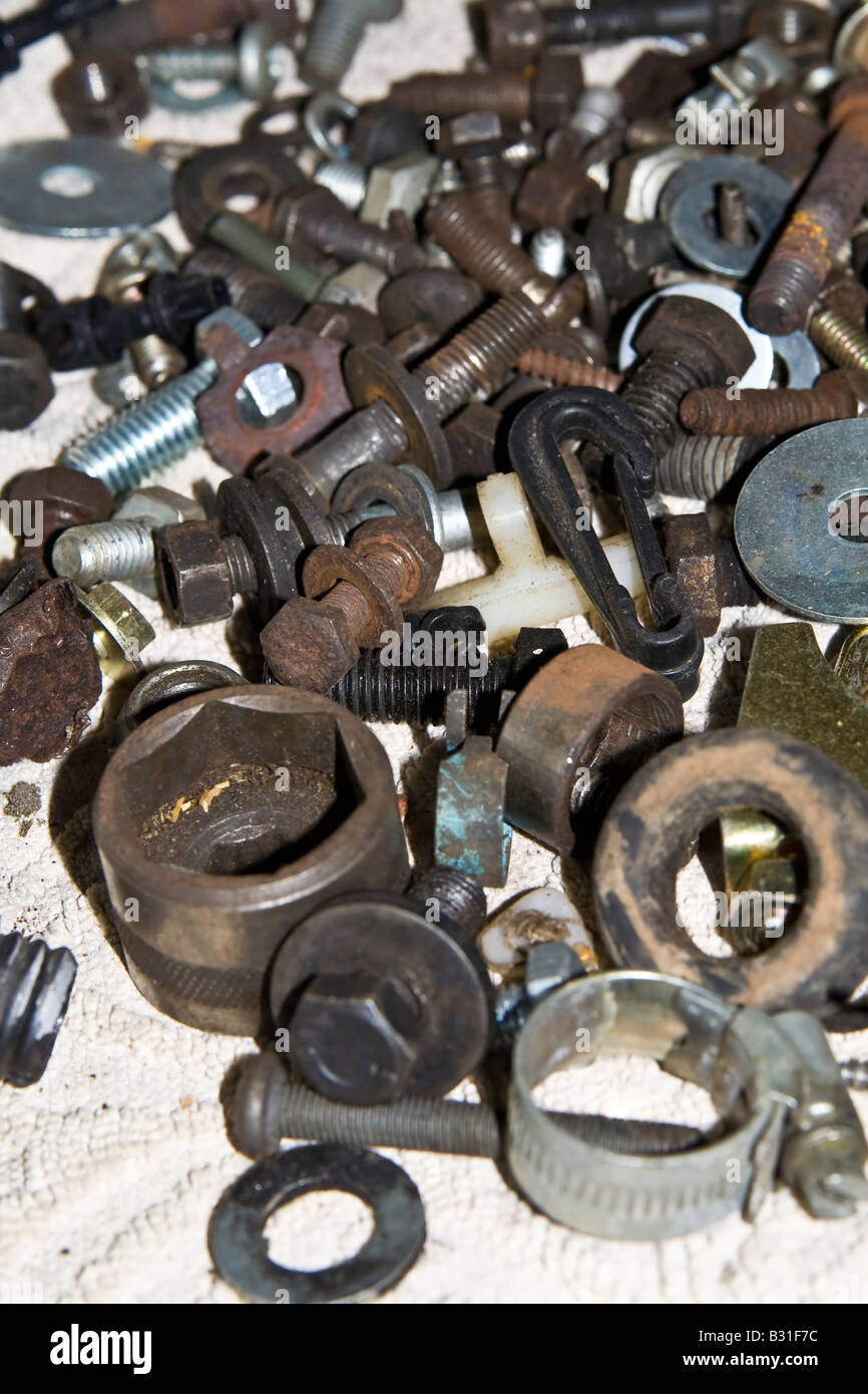 Nuts and bolts, UK Stock Photo Alamy