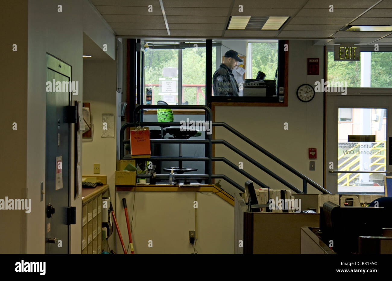 Port Of Entry Sumas Washington. Stock Photo