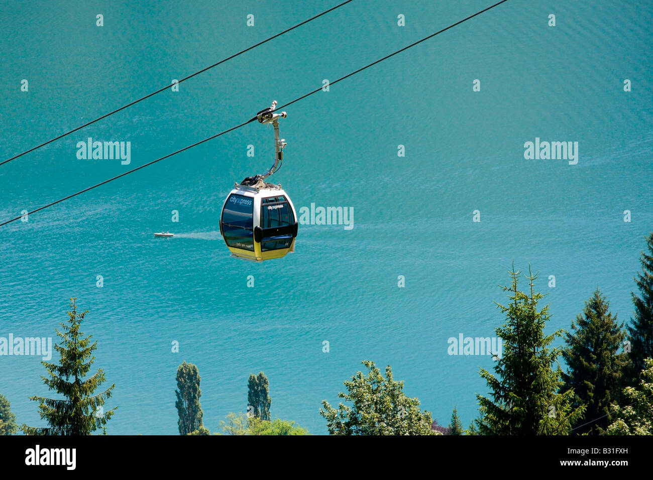 Zell am See Lake See and Cable Car Stock Photo Alamy