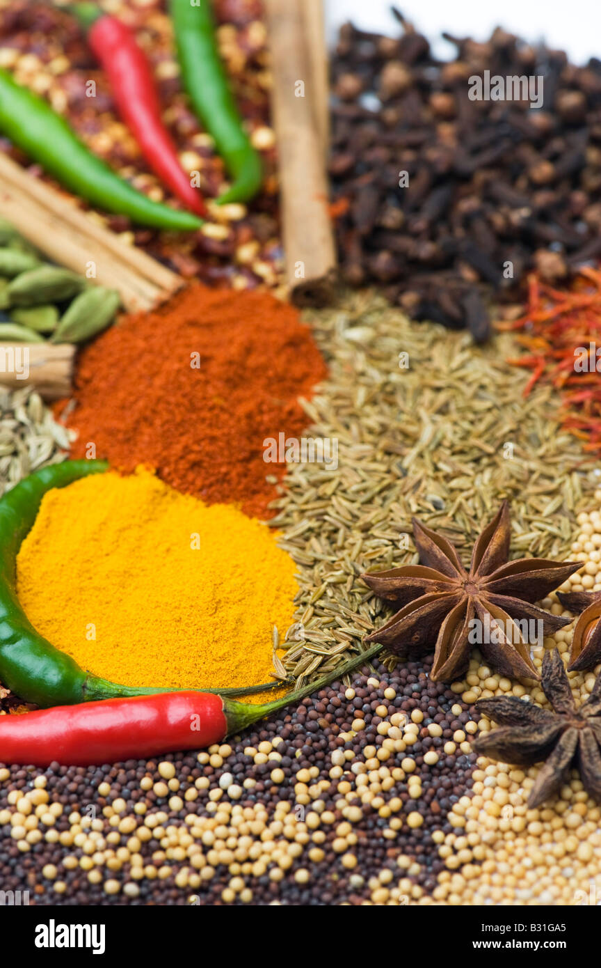 Indian cooking spices Stock Photo Alamy